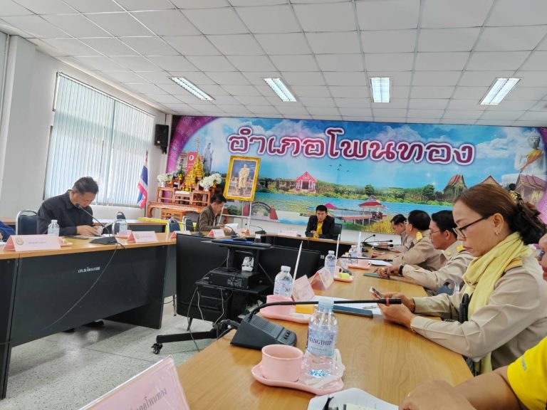 ประชุมการเตรียมความพร้อมในการจัดงานประเพณี บุญคูณลานอำเภอโพนทอง ประจำปี 2568 สกร.ระดับอำเภอโพนทอง